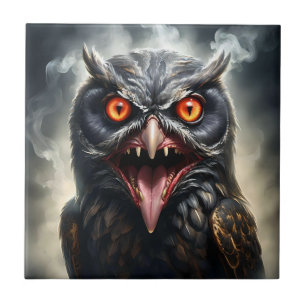 "Nightmare Vingar: Fanged Vampyre Uggla" Kakelplatta