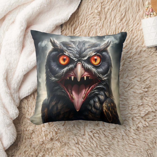 "Nightmare Vingar: Fanged Vampyre Uggla" Kudde (Filt)