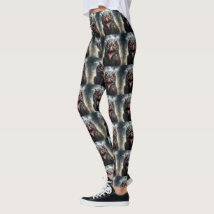 "Nightmare Vingar: Fanged Vampyre Uggla" Leggings