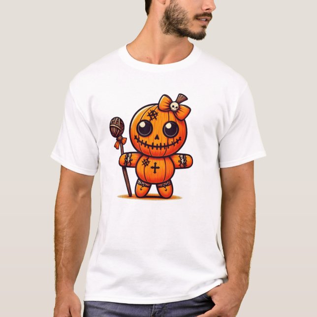 Nightmare Voodoo Stitch Dolls T Shirt (Framsida)