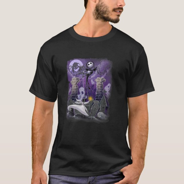Nightmaren före jul-Jacken Zero Graveyard T Shirt (Framsida)