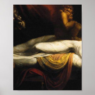 Nightmaren målar Henry Fuseli Thomas Burke Poster