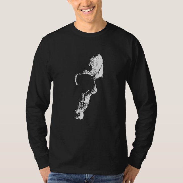 Nightmares Skull Halloween T Shirt (Framsida)