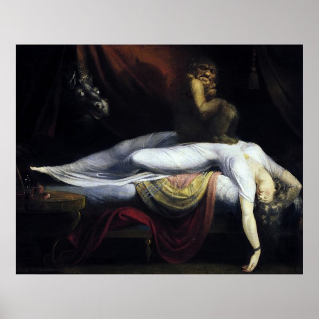 Nightmartavlan av John Henry Fuseli Poster (Framsidan)