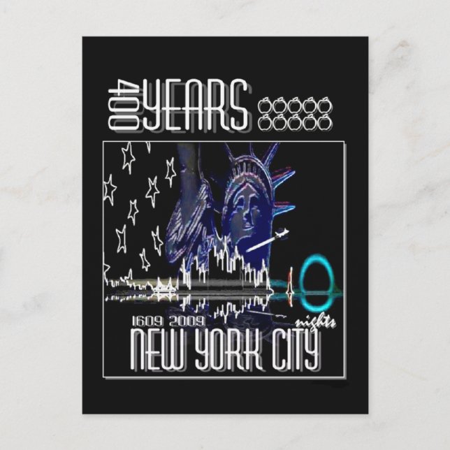 ’NIGHTS’ (Neon) Vykort (Framsida)