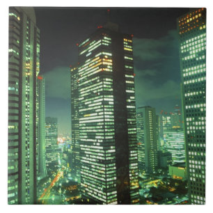 Nightscape, Shinjuku, Tokyo, Japan Kakelplatta