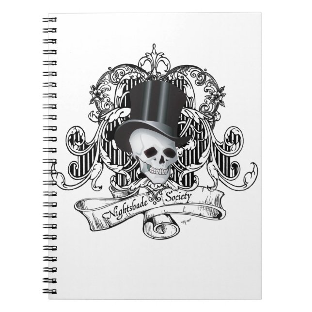 Nightshade Society Anteckningsbok Med Spiral (Framsidan)
