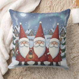 Nighttime Norway Nisse, Throw PIllow Kudde