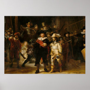 Nightwatch av Rembrandt van Rijn Poster