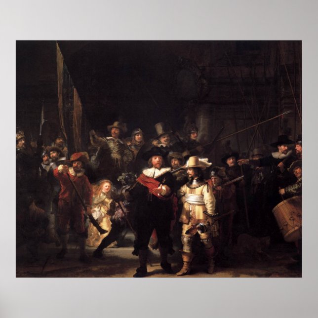 Nightwatch-Kanvastrycket Poster (Framsidan)