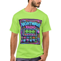 NIGHTWAVE RADIO CLAYMATION LOGOTYP TSHIRT