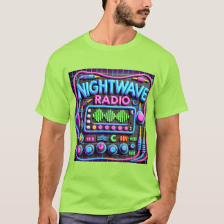 NIGHTWAVE RADIO CLAYMATION LOGOTYP TSHIRT T SHIRT