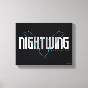 Nightwing Hi-Tech Namn Graphic Canvastryck