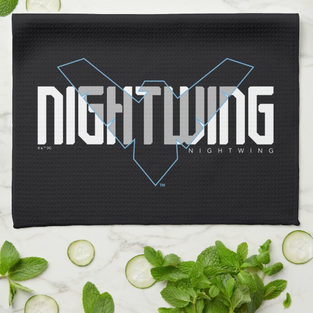 Nightwing Hi-Tech Namn Graphic Kökshandduk (Vikta)