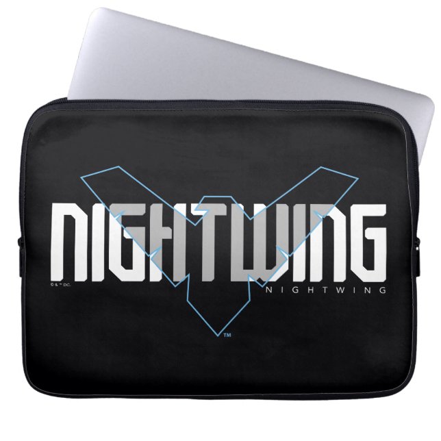Nightwing Hi-Tech Namn Graphic Laptop Fodral (Framsidan)