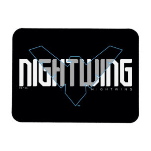 Nightwing Hi-Tech Namn Graphic Magnet