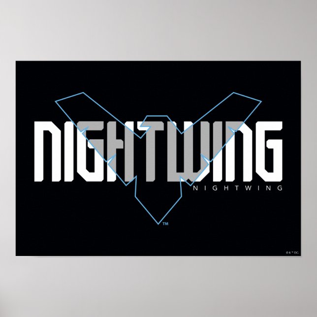 Nightwing Hi-Tech Namn Graphic Poster (Framsidan)