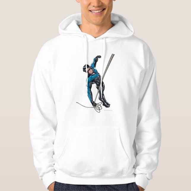 Nightwing med rep sweatshirt med luva (Framsida)