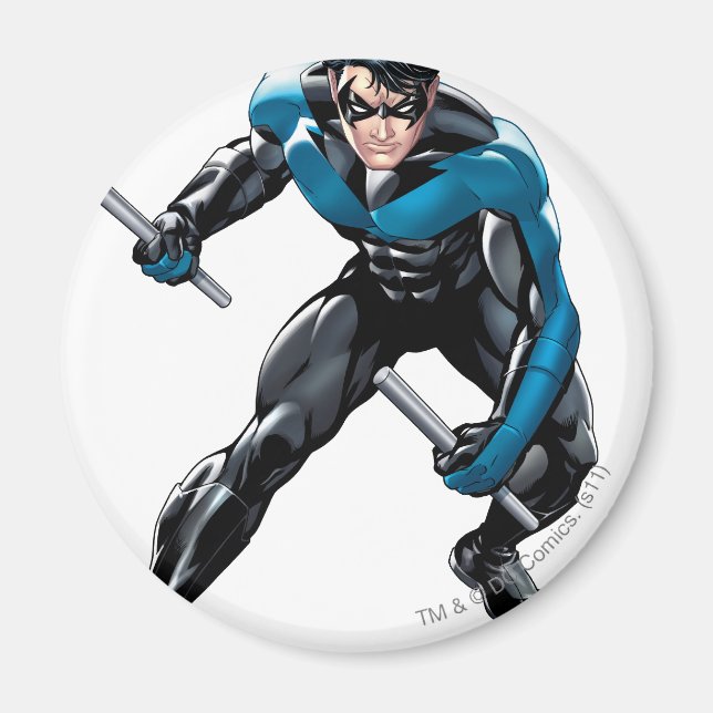 Nightwing med vapen magnet (Framsidan)