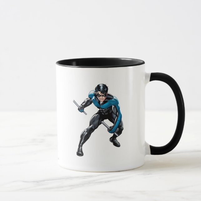 Nightwing med vapen mugg (Höger)