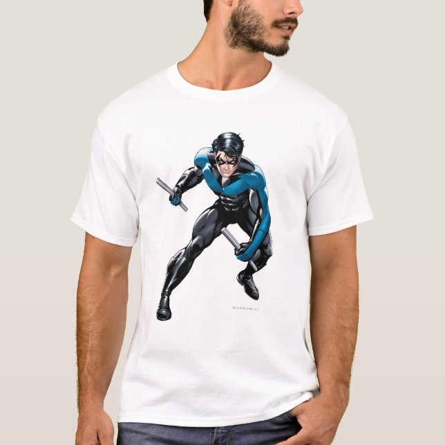 Nightwing med vapen tee shirt (Framsida)