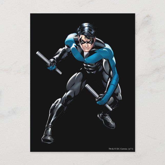 Nightwing med vapen vykort (Framsida)