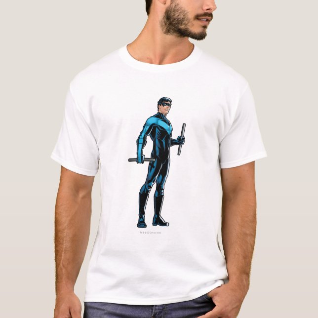 Nightwing ser höger ut tee shirt (Framsida)