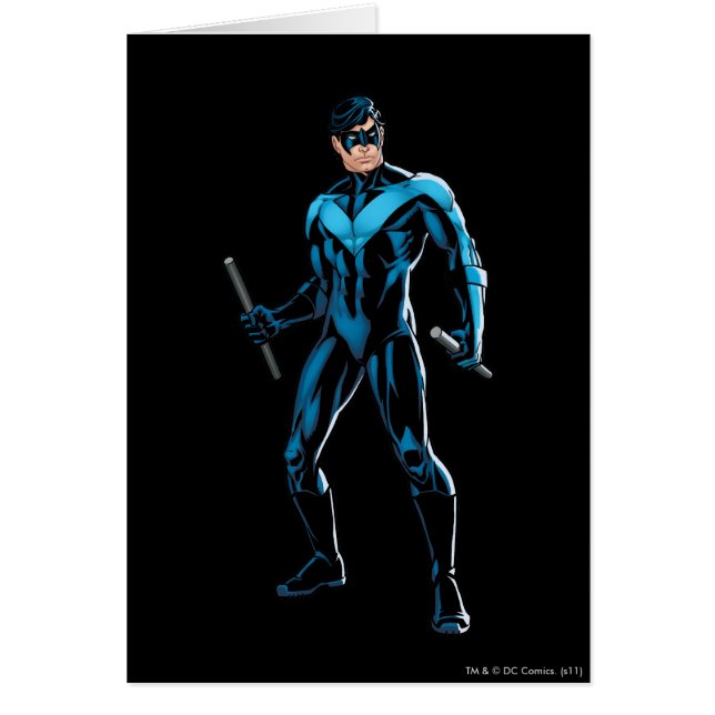 Nightwing Stands Hälsningskort (Framsidan)