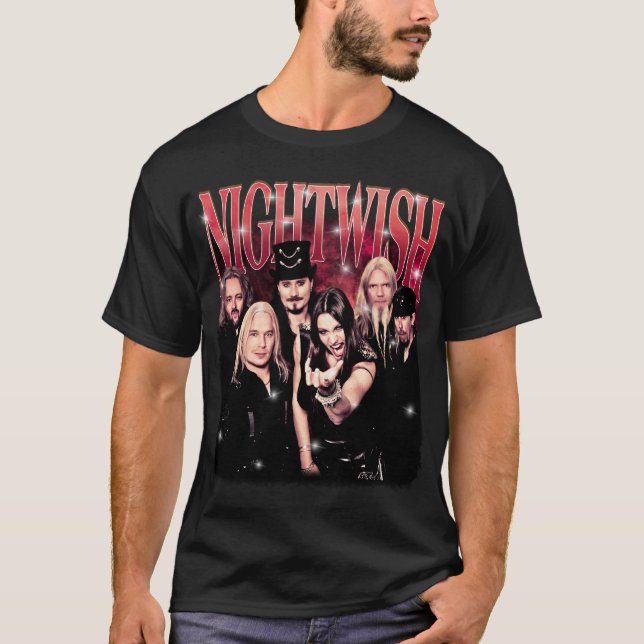 Nightwish - finskt symfoniskt metalband t shirt (Framsida)