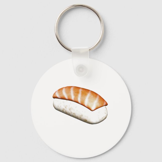 Nigiri Sake Sushi Nyckelring (Framsida)