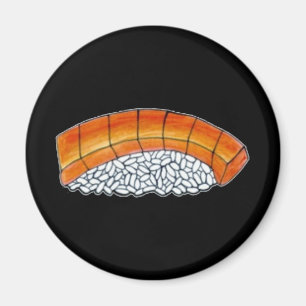 Nigiri Salmon Sushi w/ Ris Japansk Food Magnet