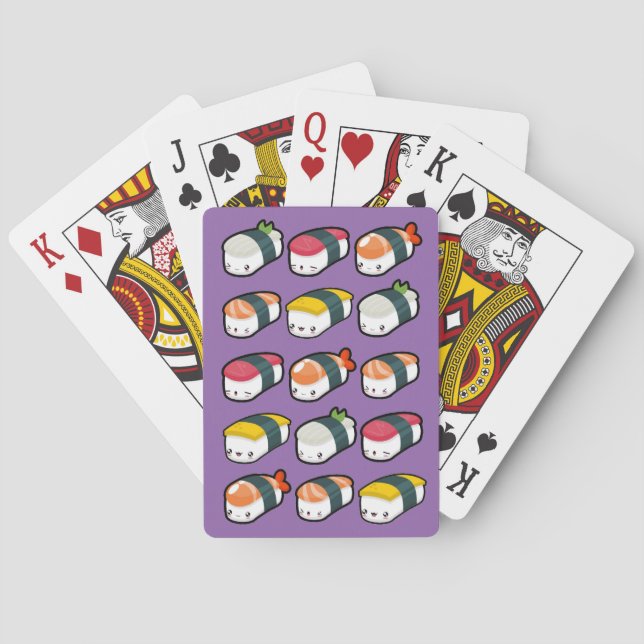 Nigiri som leker kort casinokort (Baksidan)