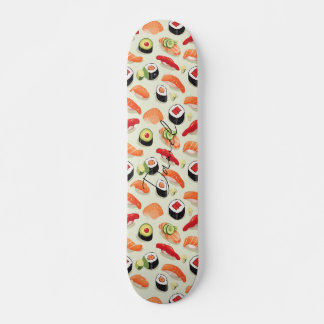 Nigiri Sushi Japan Food Tecknad Mönster Mini Skateboard Bräda 18,5 Cm