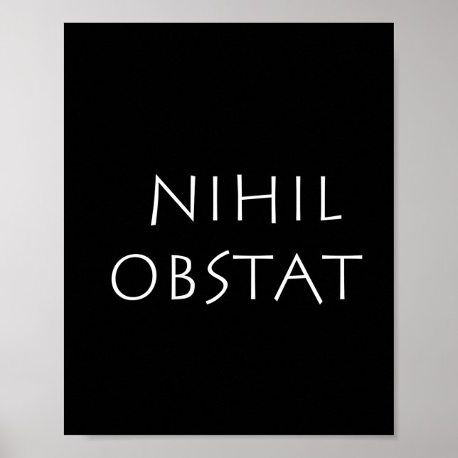 Nihil obstat poster (Framsidan)