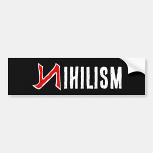 Nihilism Bumper Sticker Bildekal