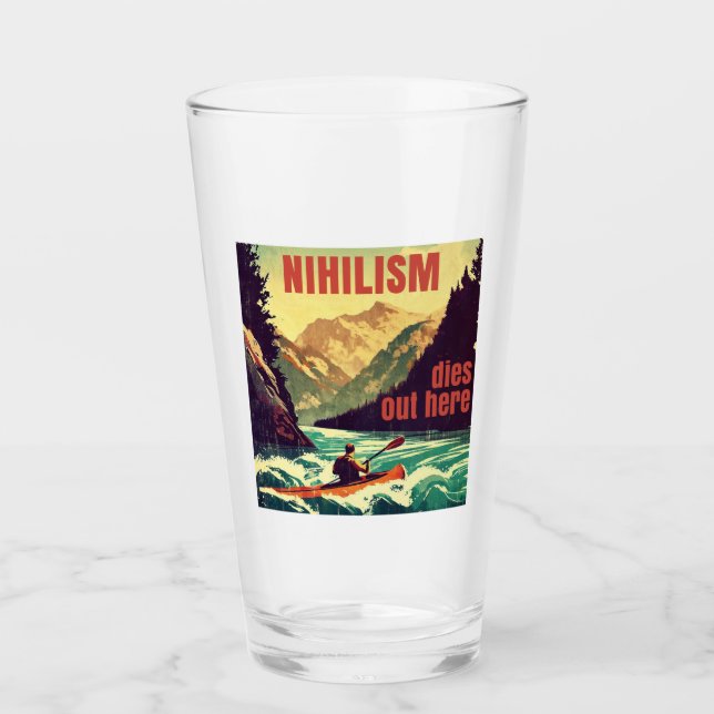 Nihilism dör här ute Kayaking Glaskopp (Framsida)