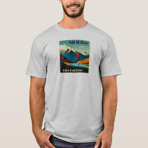 Nihilism dör här ute och springer t shirt