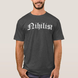 Nihilistisk logodesign för gotisk T-Shirt