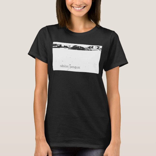 Nihilistisk pingvin t shirt (Framsida)