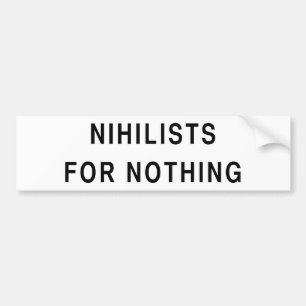 Nihilists för ingenting bildekal