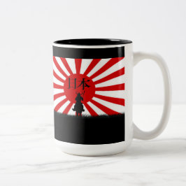 Nihon Flagga of Japan Samurai Patriotic Mugg Serie