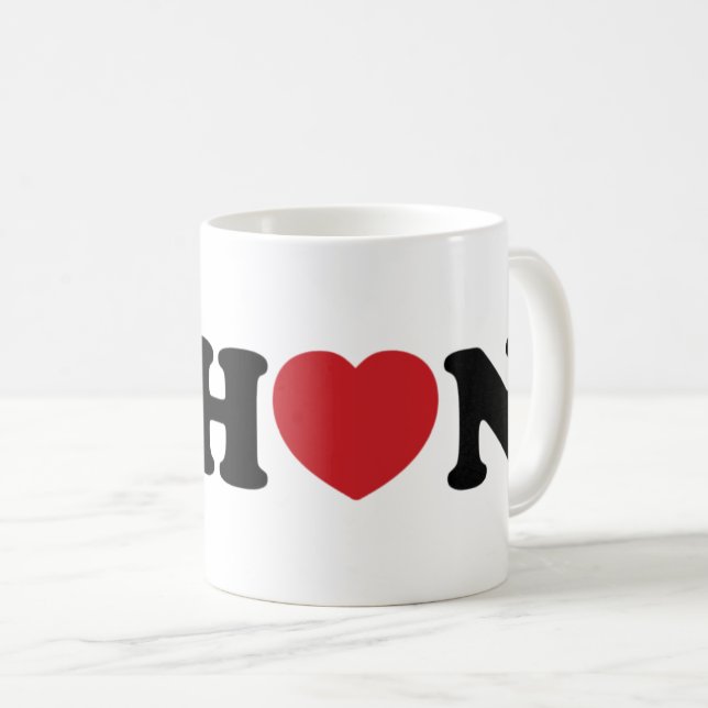 Nihon Kärlek Heart Kaffemugg (Framsida höger)
