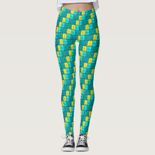 Nihon Periodiska bord patriotiska legeringar 5 Leggings