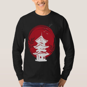 Nihon-templet Japan och japanska T Shirt