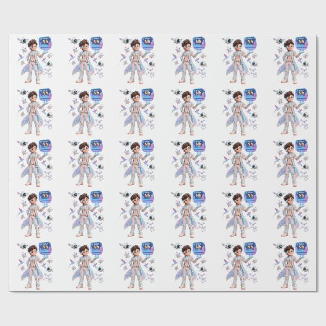 # Nihonium (Nh) – Atomisk | ATOMIVRA™ Kollektion Presentpapper (Platt)