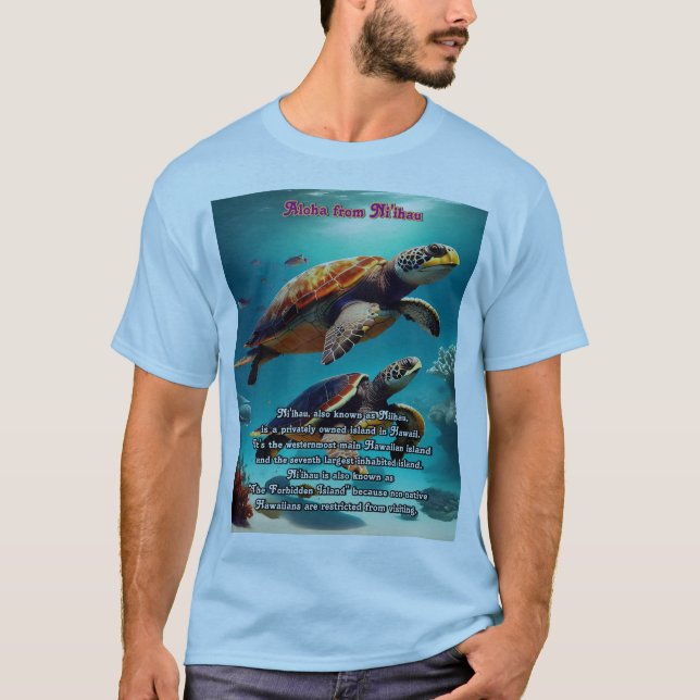 Niihau Aloha T Shirt (Framsida)