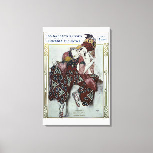 Nijinsky dans La Peri - Ballets Russes Canvastryck