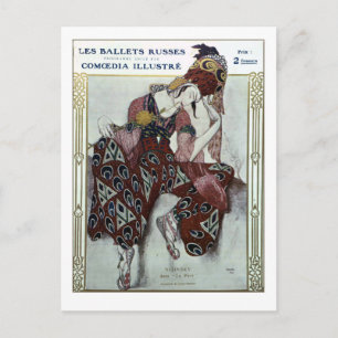 Nijinsky dans La Peri - Ballets Russes Vykort
