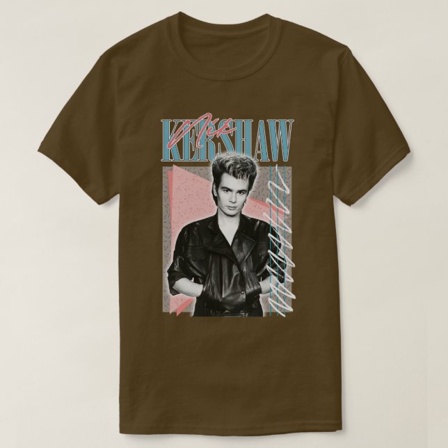 Nik Kershaw 80s Stil Retro Design T Shirt (Design framsida)
