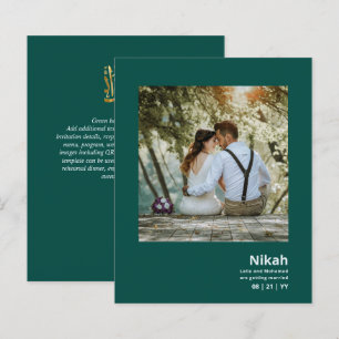 NIKAH - Bröllopsbudget Agat Guld Teal FOTO